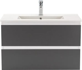 Vario Forte 80 alsó szekrény mosdóval fehér-antracit