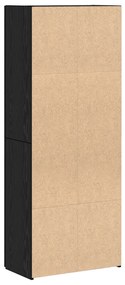 Fekete Tölgy Felső Szekrény - 60 x 32 x 153 cm - Műszaki fa