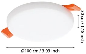 Eglo 900963 - LED Fürdőszobai beépíthető lámpa RAPITA 5,5W/230V átm. 10 cm IP65