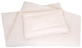 Bézs pamutkeverék gyerek ágyneműhuzat babaágyhoz 100x135 cm Frosty Almond – Roba