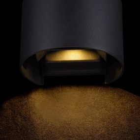 MAYTONI O573WL-L6B FULTON Modern Kültéri Fali Lámpa Fekete LED IP54