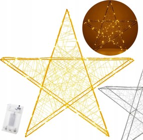 Nagy Karácsonyi Led Csillag 60 CM Dekoratív 100LED Elemes Karácsonyi