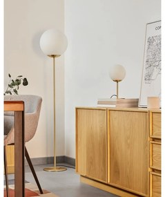 Aranyszínű asztali lámpa fém búrával (magasság 28 cm) Mahala – Kave Home