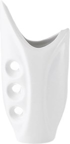 Kerámia váza fehér dekoratív virágos üveg fényes Bass eco