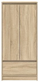 sonoma-tölgy szerelt fa szekrény fiókkal 55,5x34x119,5 cm