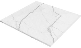 Mexen Hugo SMC 80 x 80 cm-es négyzet alakú zuhanytálca, fehér kő - 42158080