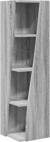 vidaXL Sarokszekrény Szürke Sonoma 27,5x27x102cm Faanyag