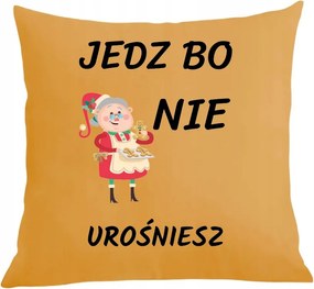 Párna párnahuzat Klasszikus Nagyi egyél, mert nem fogsz megnőni Ajándék