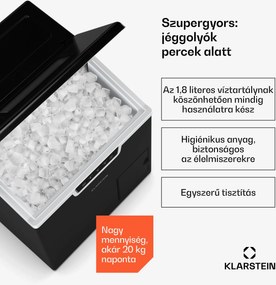 Klarstein Icefestival Cube ipari jégkocka készítő, 400W, 1,8 liter, 20 kg/24 ó