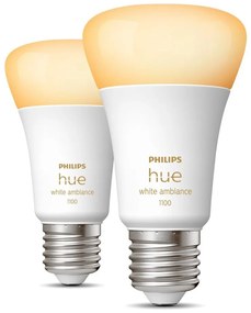 LED okos izzó szett 2 db-os E27, 11 W White ambiance – Philips Hue