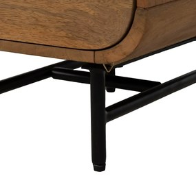 Natúr színű mangófa éjjeliszekrény Mahón – Ixia