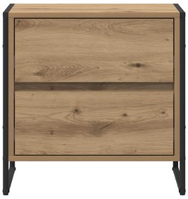 vidaXL Éjjeli asztal 2 pcs Művészi tölgy 50 x 39.5 x 50 cm Faanyag