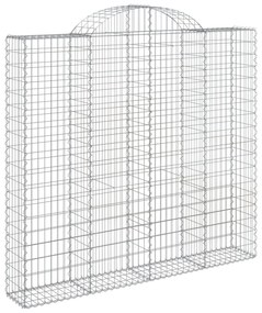 11 db íves horganyzott vas gabion kosár 200x50x180/200 cm