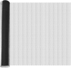 vidaXL Kerítésoszlop Szürke 25 x 1,4 m (13 mm háló) Acél és PVC