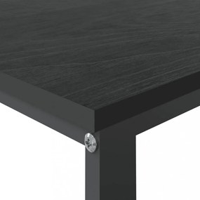 fekete forgácslap számítógépasztal 110 x 60 x 73 cm