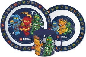 Lego Ninjago Elemental étkészlet, micro műanyag szett bögrével 390 ml