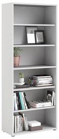 Fehér moduláris könyvespolc 89x222 cm Prima – Tvilum