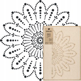 Festősablon Mandala L Átmérő 89 cm Vakolatokhoz Többször felhasználható Vakolat Beton