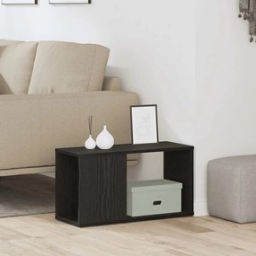 fekete tölgy színű szerelt fa TV-szekrény 60x24x32 cm