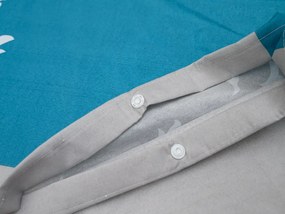 DELUXE türkiz pamut ágyneműhuzat Ágyneműhuzat mérete: 70 x 90 cm | 140 x 200 cm