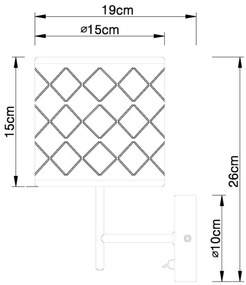 Globo 15229W - Fali lámpa CLARKE 1xE14/40W/230V