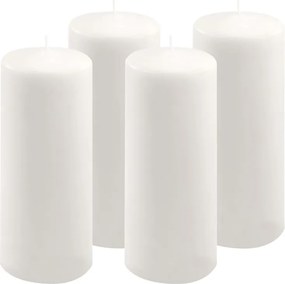 Gyertya készlet 25 cm Ø 10 cm 4 db fehér