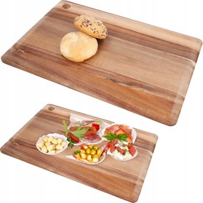 Akácfa vágódeszka sajtsnackek tálalásához 30,5x44 cm