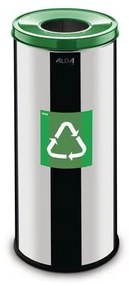 Alda  Prestige EKO fém szemétkosár szelektív hulladékgyűjtésre, 45 l űrtartalom, zöld%
