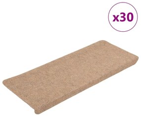 30 db bézs öntapadó lépcsőszőnyeg 65 x 24,5 x 3,5 cm