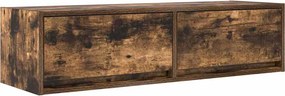 vidaXL TV szekrény fiókkal Füstölt tölgy 100 x 31 x 25,5 cm Faanyag