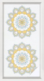 Öntapadós szélvédő furnér Adatvédelem Színes mandalák 50x100