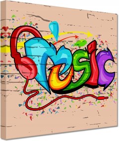 Vászonkép 60x60 Graffiti Utcaművészet