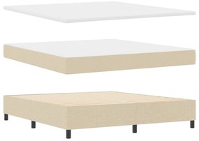 Boxspring ágy matraccal bézs szövet