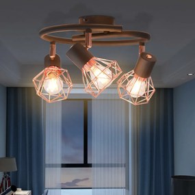 mennyezeti lámpa 3 db 12 W-os LED izzós villanykörtével