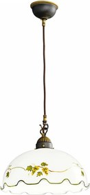 Kolarz 731.30.111 - NONNA kábeles csillár 1xE27/75W/230V, átm. 30 cm, bordó