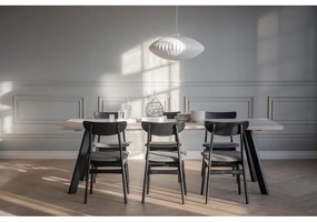 Fekete étkezőszék szett 2 db-os Rodham - Rowico