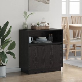 Fadoboz LED világítással Fekete Tölgy 71x34,5x75 cm Műanyag