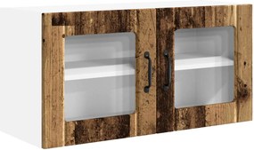 vidaXL Konyhaszekrény polcokkal Öreg fa 80 x 31 x 40 cm Faanyag