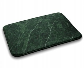 Fürdőszobaszőnyeg nedvszívó zöld márvány 90x60 cm