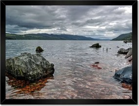 Poszterek keretben 40x30 Séta Kőpart Víz Hegyek
