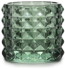 MALAGA zöld üveg gyertyatartó - többféle méretben Méret: M