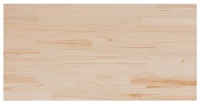 tömör fenyőfa téglalap alakú asztallap 100 x 60 x 2,5 cm