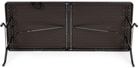 Összecsukható catering asztal 180cm Brown Rattan