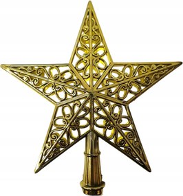 Fa Égősor Csillag Dísz Ažurowa Arany dekoráció Karácsonyfa Dísz