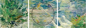 Kép - Berthe Morisot, Girl in a Boat with Geese, reprodukciók (órával) (90x30 cm)