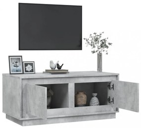 betonszürke szerelt fa dohányzóasztal 102x50x44 cm