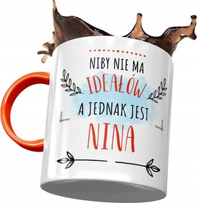 Narancssárga Bögre Nina Feleség Barátnő Nyomtatott Fotóval