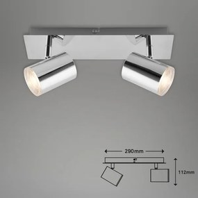 Briloner 2731-028 - Fürdőszobai spotlámpa BANYO 2xGU10/5W/230V fényes króm