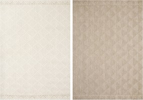 Kültéri Kétoldalas Zsinóros Geometrikus Szőnyeg Teraszra 160x230 cm