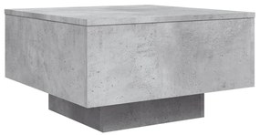 betonszürke szerelt fa dohányzóasztal 55x55x31 cm